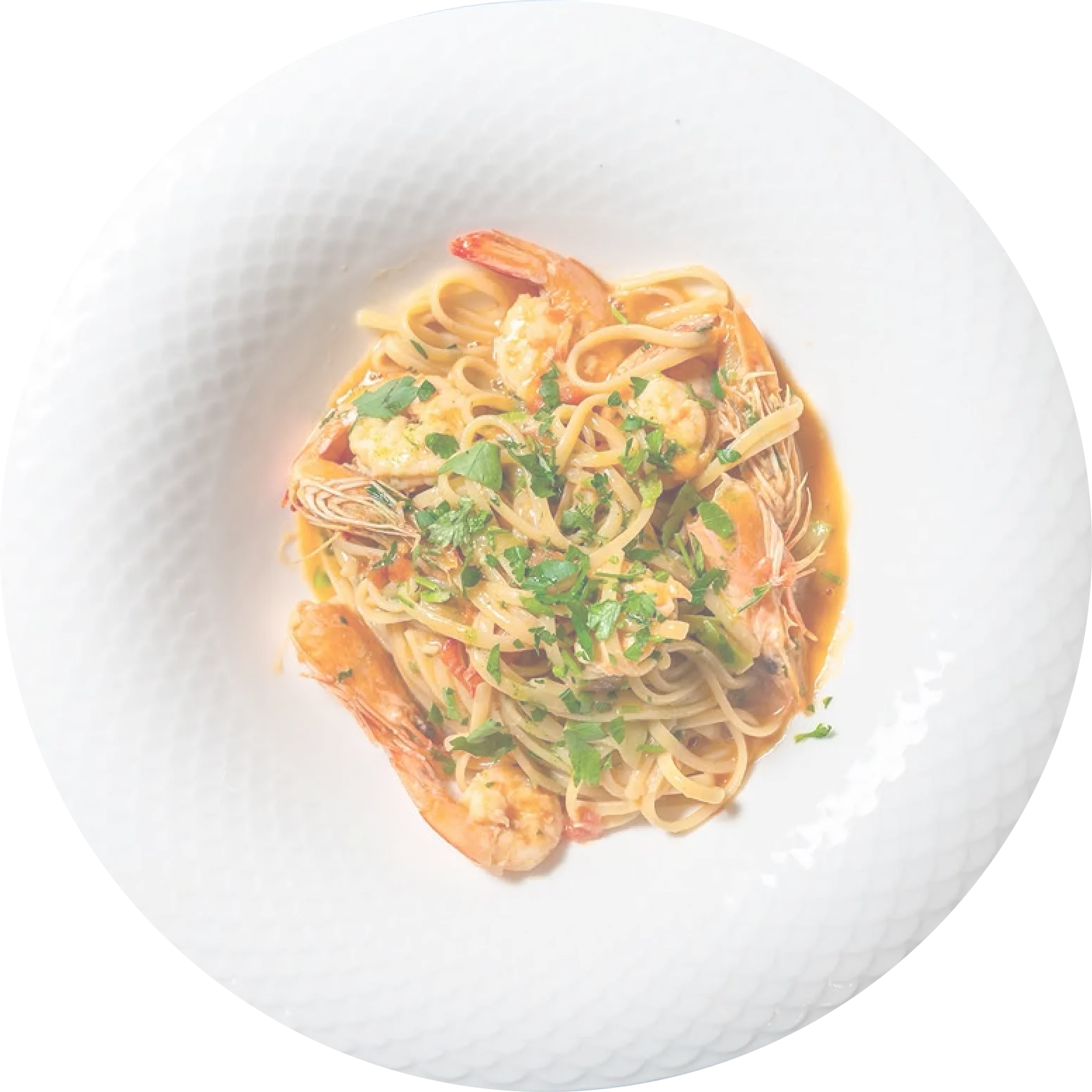Linguine me fruta deti